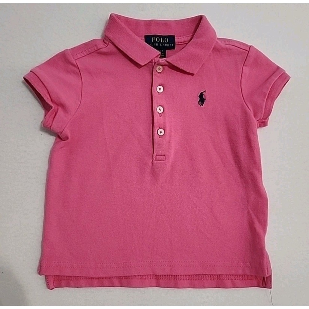 Polo Ralph Lauren Kids Hot Pink Short Sleeve Polo Shirt Toddler Size 3/3T
